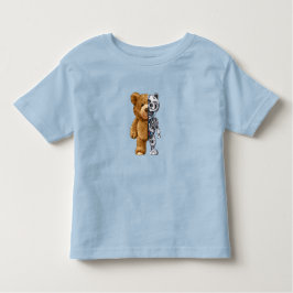 Camiseta De Bebé Half Bear Half Robot