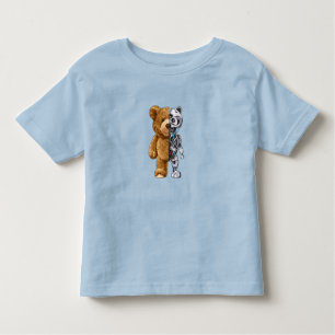 Camiseta De Bebé Half Bear Half Robot