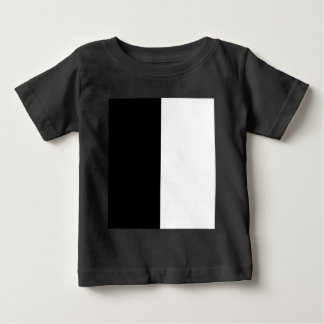 Camiseta De Bebé half white half black, half black half white