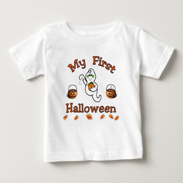 Camiseta De Bebé Halloween Baby (Anverso)