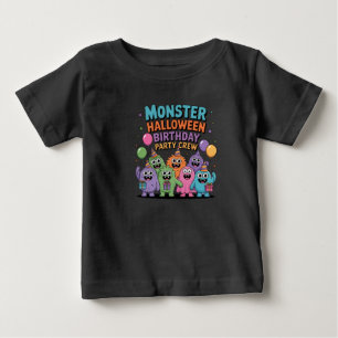 CAMISETA DE BEBÉ HALLOWEEN BIRTHDAY MONSTERS