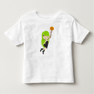 Camiseta De Bebé Halloween, Bruja, Calabaza, Truco O Tramo, Boo