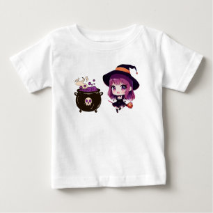 Camiseta De Bebé Halloween/bruja/otoño/octubre