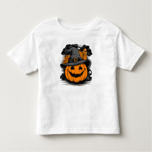Camiseta De Bebé Halloween Calabaza Toddler