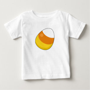 Camiseta De Bebé Halloween Candy Corn