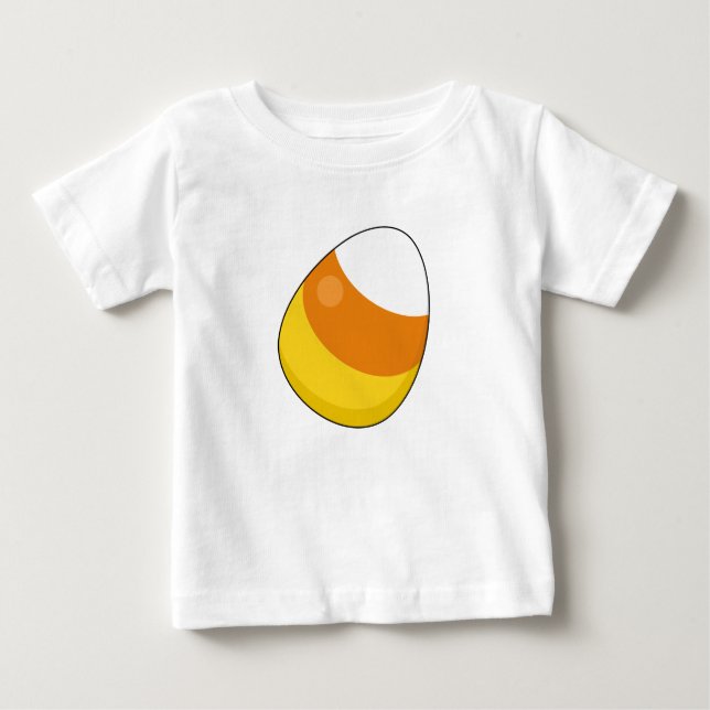 Camiseta De Bebé Halloween Candy Corn (Anverso)