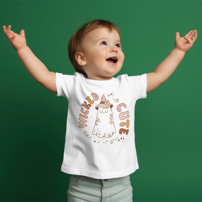 Camiseta De Bebé Halloween de bebé súper lindo "malvado lindo" (Subido por el creador)