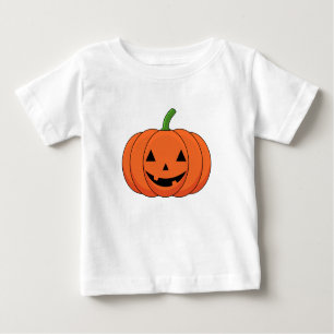 Camiseta De Bebé Halloween de calabaza de calabaza de Jack-O'-Lante