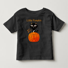Camiseta De Bebé Halloween de calabaza de gato con sabor a naranja