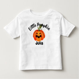 Camiseta De Bebé Halloween de calabaza pequeña personalizada