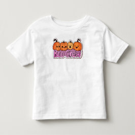 Camiseta De Bebé Halloween de las calabazas de la tripulación de Bo