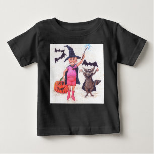 Camiseta De Bebé Halloween del cerdo y el mapache