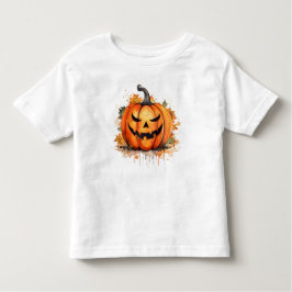 Camiseta De Bebé Halloween del otoño de Jack-o-lantern