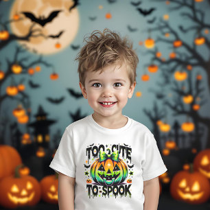 Camiseta De Bebé Halloween Demasiado Agradable Para Hablar Calabaza
