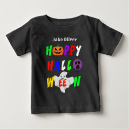 Camiseta De Bebé Halloween feliz y colorido