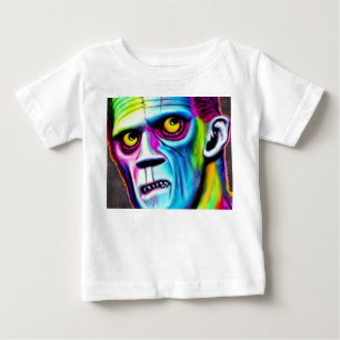 Camiseta De Bebé Halloween Frankenstein Baby T-Shirt
