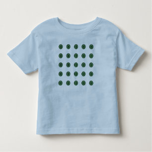 Camiseta De Bebé Halloween Green Polka Dot Eyes