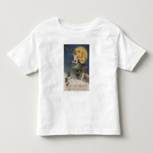 Camiseta De Bebé Halloween GreetingWitch en vuelo