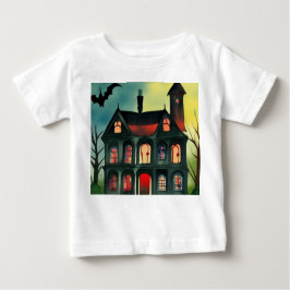 Camiseta De Bebé Halloween Haunted House