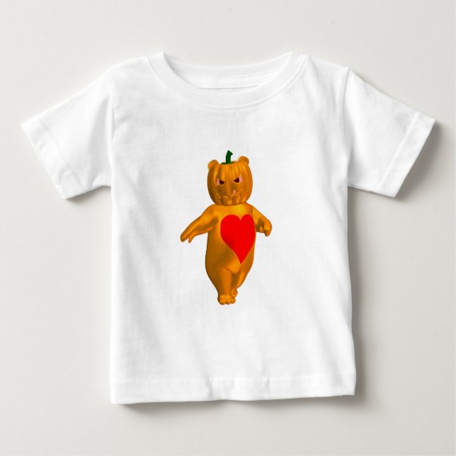 Camiseta De Bebé Halloween infantil Teddy Bear (Anverso)