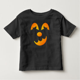 Camiseta De Bebé Halloween Jack-o'-lantern Funny Face