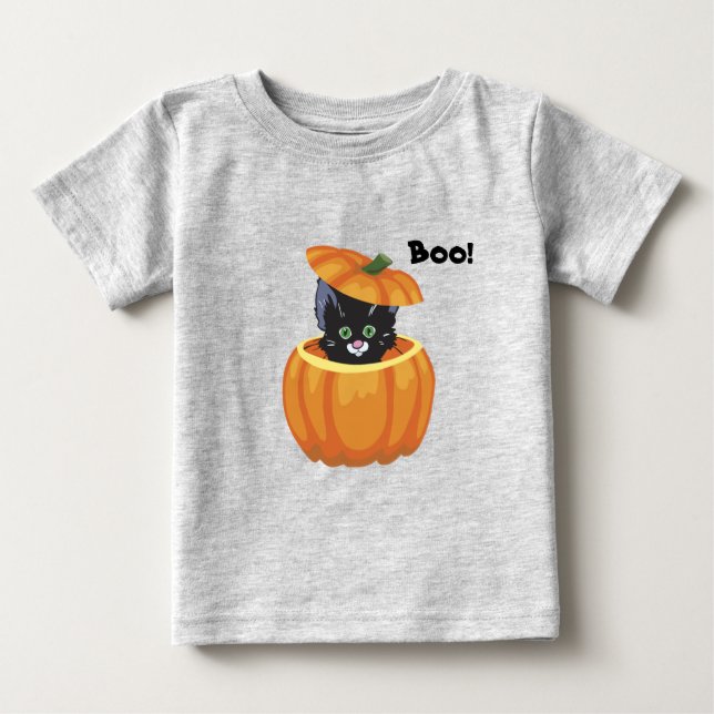Camiseta De Bebé Halloween Kitten Toddler Shirt (Anverso)