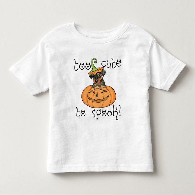 Camiseta De Bebé Halloween Min Pin T-Shirt (Anverso)