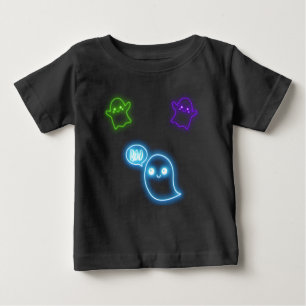 Camiseta De Bebé Halloween Neon Ghosts