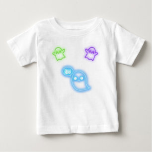 Camiseta De Bebé Halloween Neon Ghosts