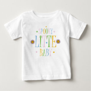 Camiseta De Bebé Halloween pequeño bebé con retro lindo