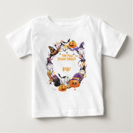 Camiseta De Bebé Halloween pies pequeños, dulce y espeluznante Baby