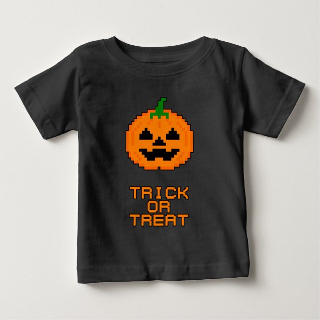 CAMISETA DE BEBÉ HALLOWEEN PUMPKIN - TRUCO O TRATAMIENTO (Anverso)