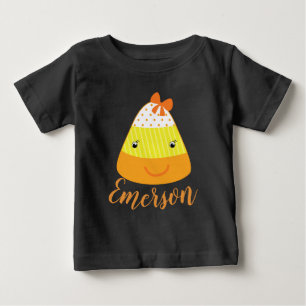 Camiseta De Bebé Halloween Reglan conocido, caramelo de Halloween