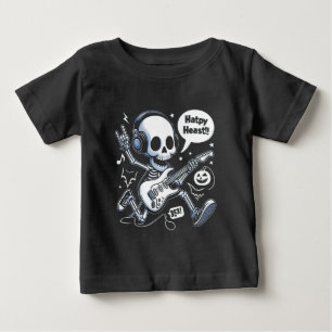 Camiseta De Bebé Halloween Rocker Funny Music Fan Tee
