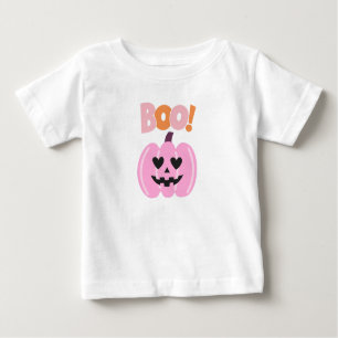 Camiseta De Bebé Halloween rosa