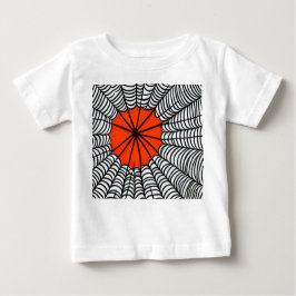 Camiseta De Bebé Halloween Spider Web