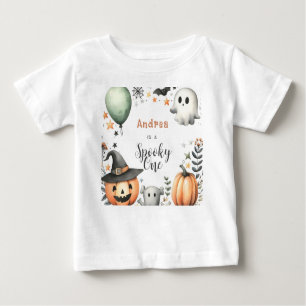 Camiseta De Bebé Halloween Spooky primero uno