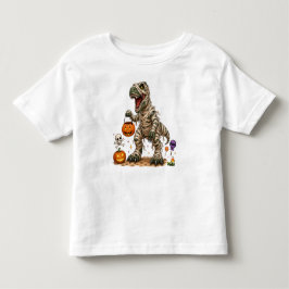 Camiseta De Bebé Halloween T Rex Momia Niños