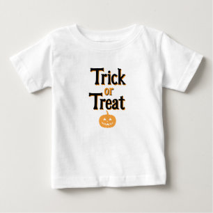 Camiseta De Bebé Halloween Trick o trato a T-Shirt White