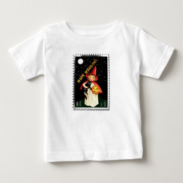 Camiseta De Bebé Halloween Vintage  (Anverso)