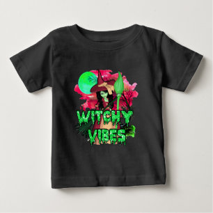 Camiseta De Bebé Halloween Witchen Vibes