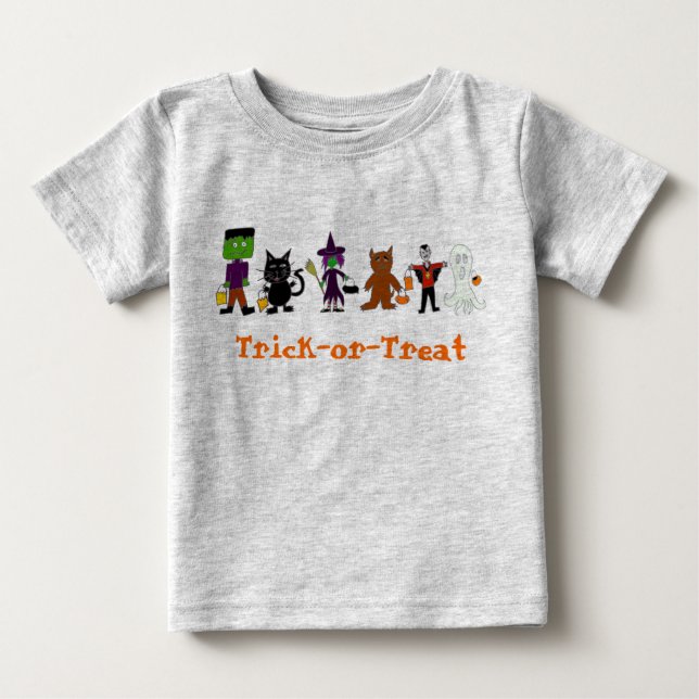 Camiseta De Bebé HalloweenFriends (Anverso)