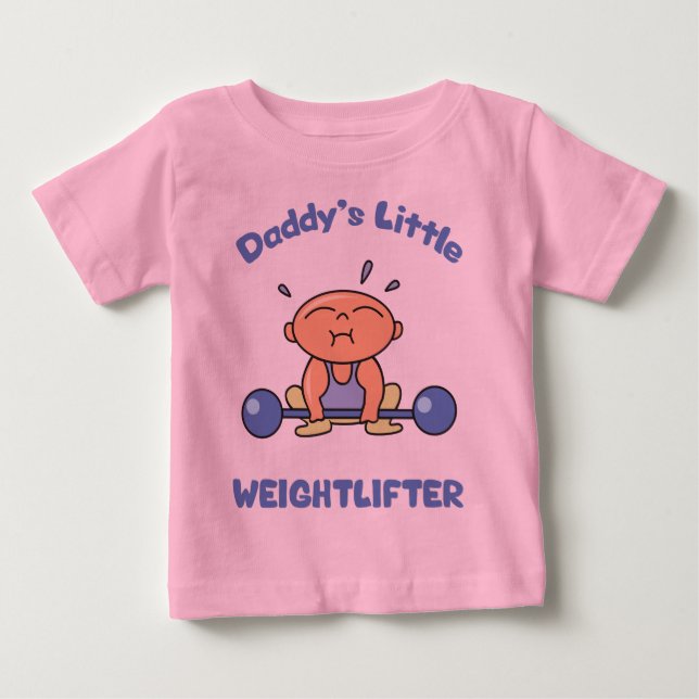 Camiseta De Bebé Halterofilia de los niños del pequeño grupo de lev (Anverso)