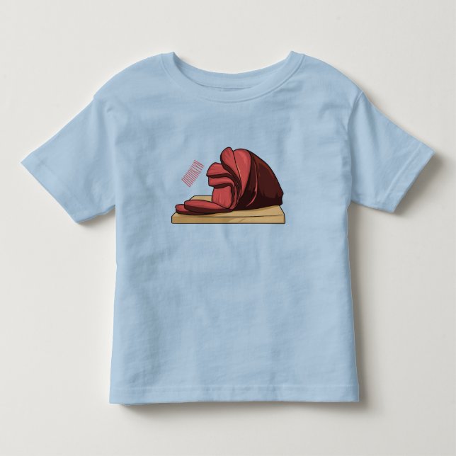 Camiseta De Bebé Ham personalizado ilustracion (Anverso)