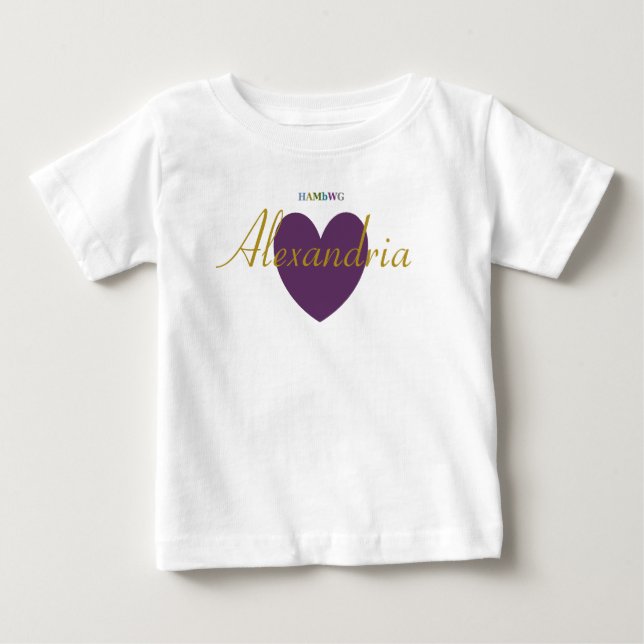 Camiseta De Bebé HAMbWG - Vestido para Niño - Personalizable (Anverso)
