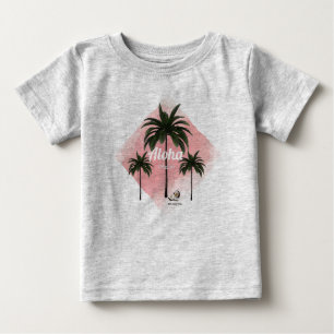Camiseta De Bebé HAMbyWG Hawaiin Tema Palmeras con Aloha
