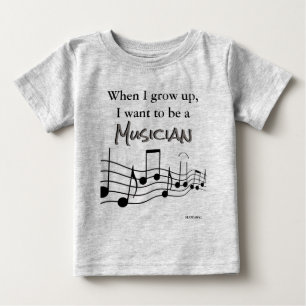 Camiseta De Bebé HAMbyWG - Romper, camiseta, Snap T - Músico