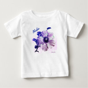Camiseta De Bebé HAMbyWG - Toddler's Vintage Look Hawaiin Hibiscus