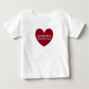 Camiseta De Bebé HAMbyWG - Vestido de rubla para niños - Corazón he