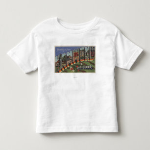 Camiseta De Bebé Hammond, Luisiana - escenas grandes de la letra